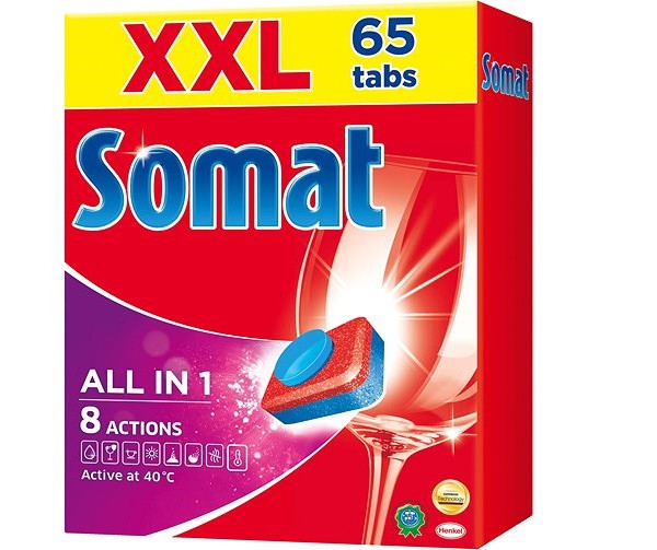 Somat tablety do myčky 65ks All in ONE | Čistící a mycí prostředky - Příp. do myček na nádobí - Mycí prostředky Somat tablety do myčky 65ks All in ONE | Čistící a mycí prostředky - Příp. do myček na nádobí - Mycí prostředky